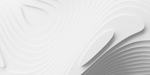 Abstract background with fluid and organic shapes. Original 3d rendering.
