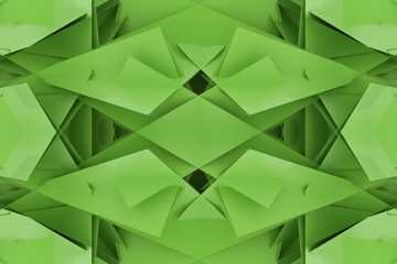 Illustrations of CGI, random geometric, backdrop for graphic design or wallpapers. 3D render.