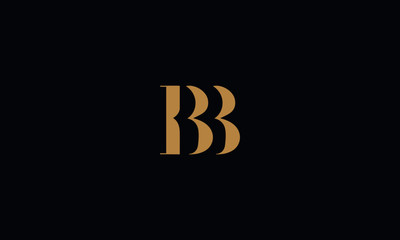 BB logo design template vector illustration - obrazy, fototapety, plakaty