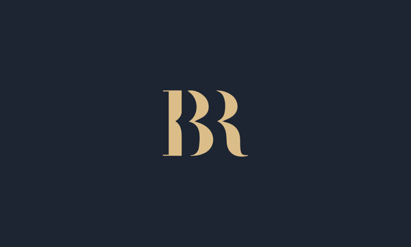 BR logo design template vector illustration