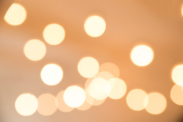 brown bokeh abstract background. Orange bokeh texture