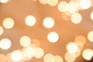 brown bokeh abstract background. Orange bokeh texture