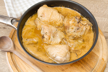 poulet à la crème