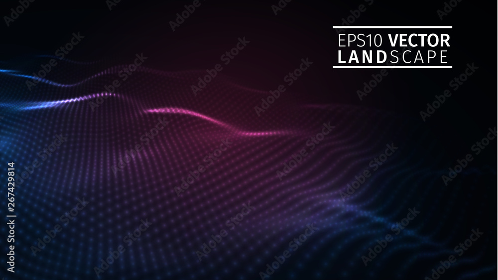 Poster eps 10. blockchain technology background. cryptocurrency fintech block chain network and programming