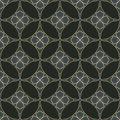 Traditional Japanese seamless pattern, shippo seven treasure texture
