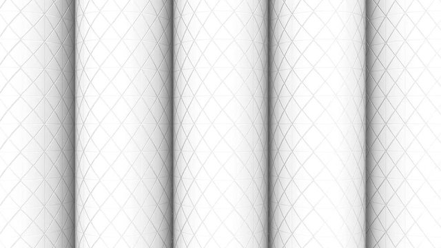 loopable rotating grid pattern pipe motion graphic design footage background. 