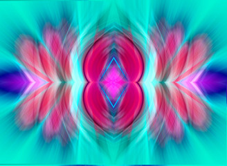 Fototapeta premium Colorful abstract art texture. Fantasy space world illustration