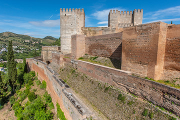Fototapeta na wymiar Alhambra Walls