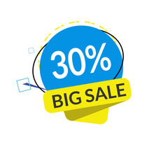 Vector Sale tags set. Discount price offer. Engraved ink art. Isolated percent sticker illustration element.