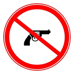 Interdiction : Arme &agrave; feu