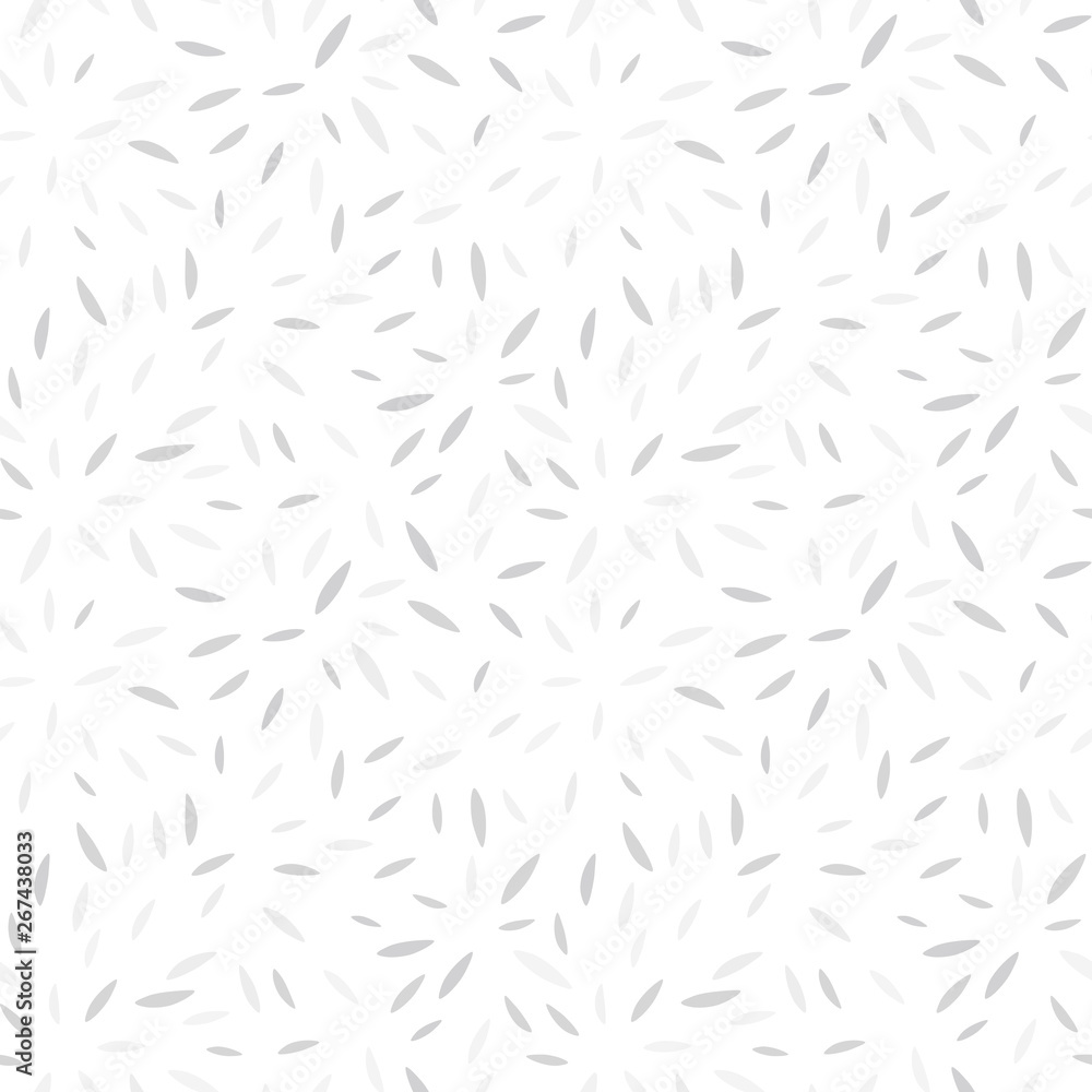 Poster vector organic seamless abstract background with simple white and grey shapes, freehand doodles patt
