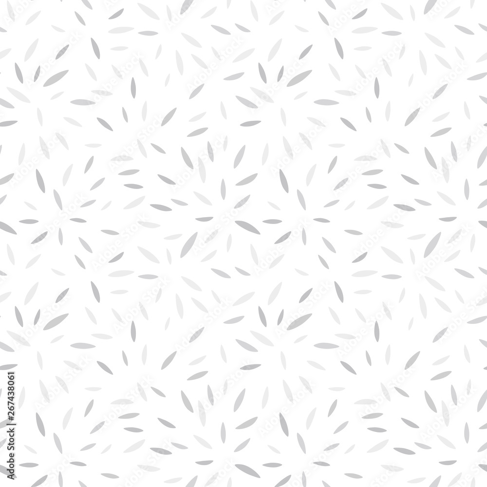 Poster vector organic seamless abstract background with simple white and grey shapes, freehand doodles patt
