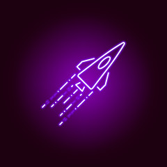 Hacker, destroy icon in neon style. Can be used for web, logo, mobile app, UI, UX