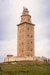 Fototapeta premium Hercules tower, La Coruna, Galicia, Spain, UNESCO