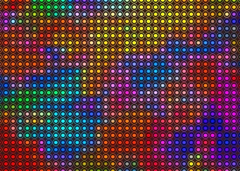 light flare color dot illustration abstract background in LED light screen style