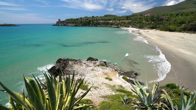 Amazing mediterranean landscape at Marina di Camerota, Cilento, Campania, southern Italy.