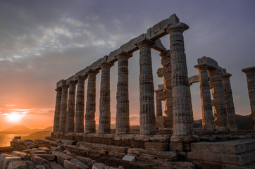 Obraz premium Temple of Poseidon - Cape Sounion