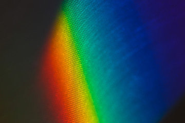 Spectral gradient of sunlight coming through a prism - obrazy, fototapety, plakaty