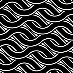 Design seamless monochrome zigzag pattern