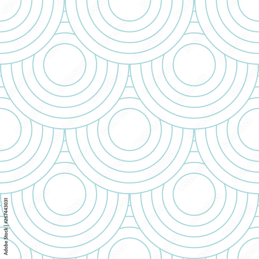 Poster abstract retro pattern of geometric shapes. neutral mosaic backdrop. geometric wave of circles backg