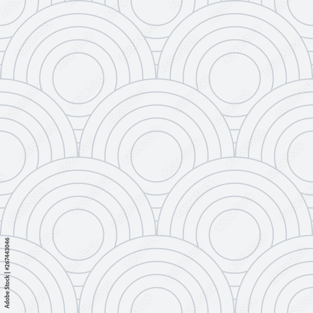 Poster abstract retro pattern of geometric shapes. neutral mosaic backdrop. geometric wave of circles backg