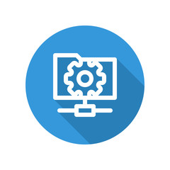 Vector illustration icon for active directory