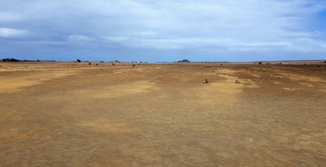 Desert panorama on the Cape Verde island, Sal