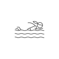 Swimsuit, adventure icon. Element of adventure icon. Thin line icon for website design and development, app development. Premium icon