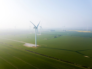wind turbines from the sky
