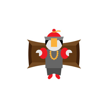 Chinese traditional, jiangshi icon. Element of Chinese traditional illustration. Premium quality graphic design icon. Signs and symbols collection icon for websites