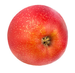 Fresh red apple isolated on white background with clipping path