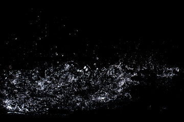 Splash of water. Isolate on black background