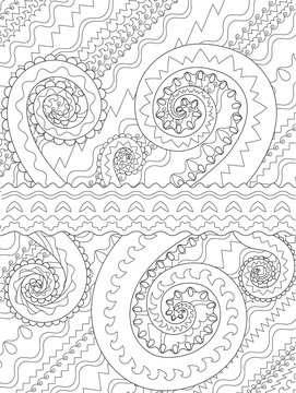 Abstract background for coloring book.