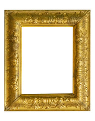Frame picture antique antiques isolated on white background