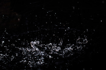 Splash of water. Isolate on black background