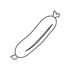 Sausage icon. Element of eating for mobile concept and web apps icon. Outline, thin line icon for website design and development, app development