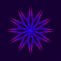 Obraz premium Abstract mandala design element. Decorative round pattern.