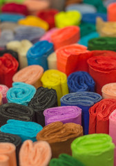 Crepe paper (corrugated paper) in origami