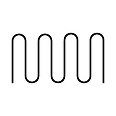 parking for bicycles curved form white background