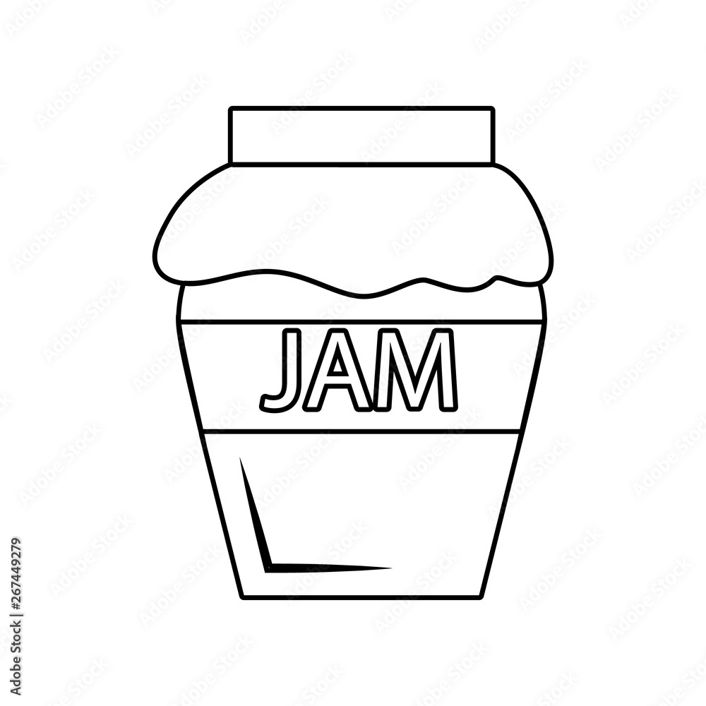 Poster jar icon. element of eating for mobile concept and web apps icon. outline, thin line icon for websit