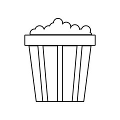 popcorn icon. Element of eating for mobile concept and web apps icon. Outline, thin line icon for website design and development, app development