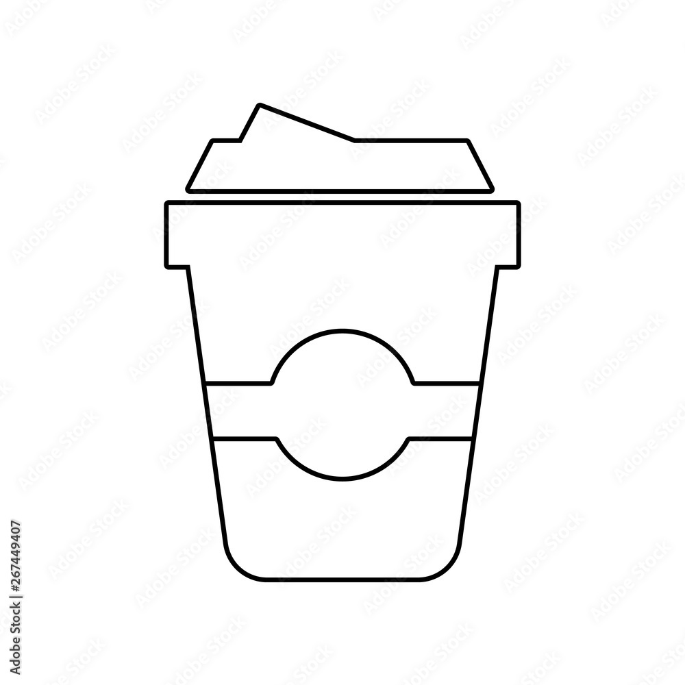 Poster coffee icon. element of eating for mobile concept and web apps icon. outline, thin line icon for web