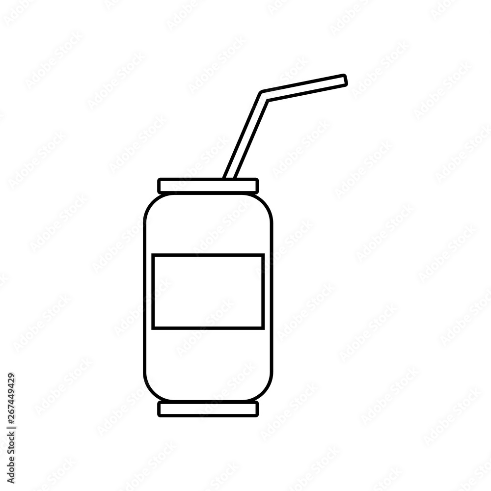 Poster bank with a drink icon. element of eating for mobile concept and web apps icon. outline, thin line i