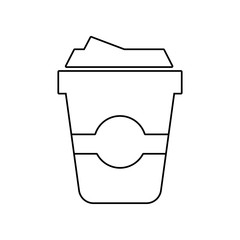 coffee icon. Element of eating for mobile concept and web apps icon. Outline, thin line icon for website design and development, app development