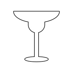 Cocktail glass icon. Element of eating for mobile concept and web apps icon. Outline, thin line icon for website design and development, app development