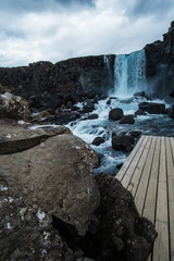 waterfall in iceland