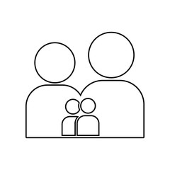 Family icon. Element of family for mobile concept and web apps icon. Outline, thin line icon for website design and development, app development
