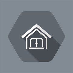 Vector illustration of house single icon