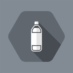Vector illustration of single isolated bottle icon