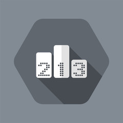 Vector illustration of single isolated podium icon